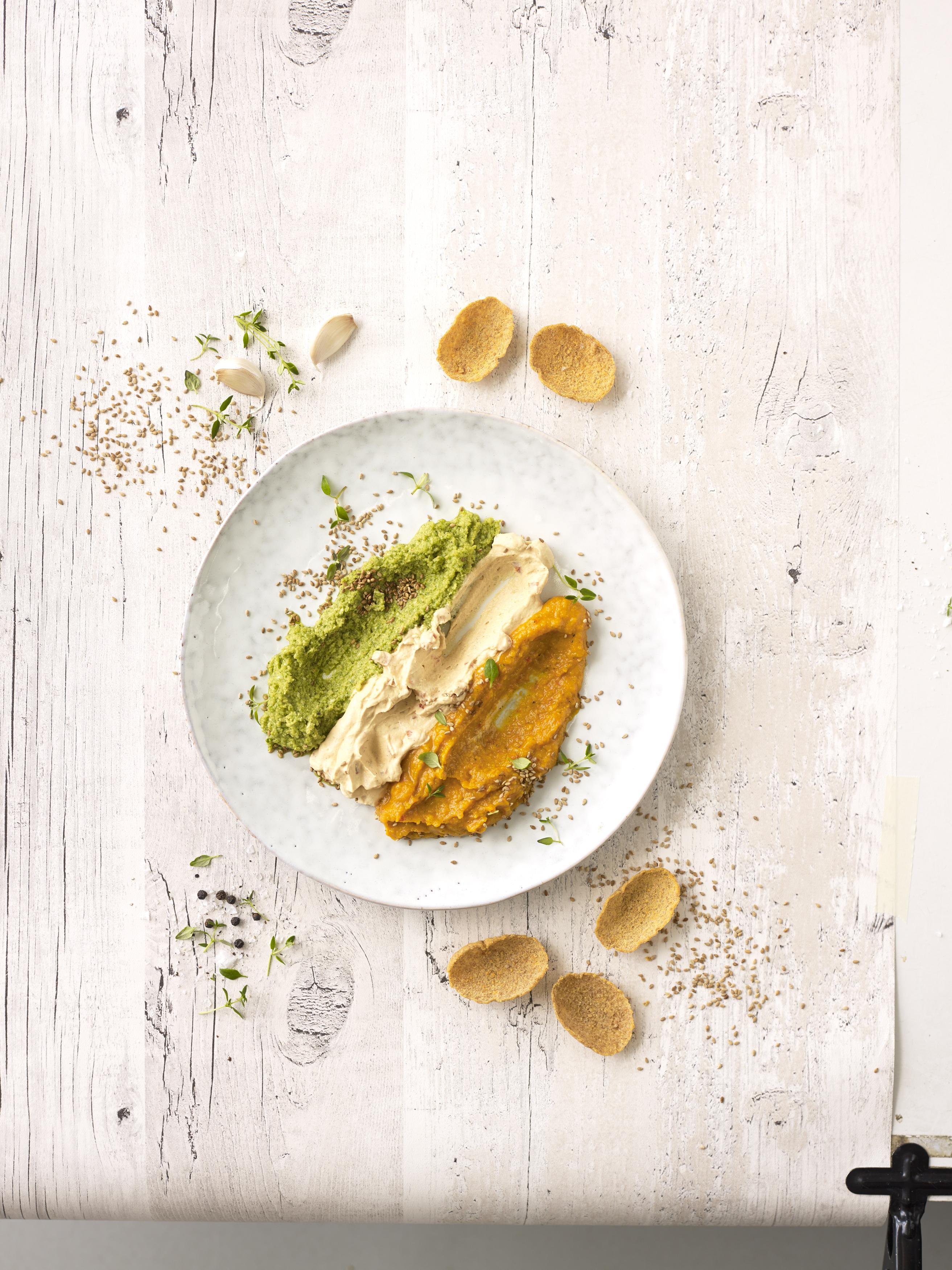 Vegan house dips for Rye Chips - Linkosuo